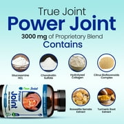 TrueMed Joint Support 3000 mg Supplement with Glucosamine HCl Chondroitin Sulfate Collagen, Joint Health Supplement for Mobility Flexibility Cartilage Support, 60 Caplets