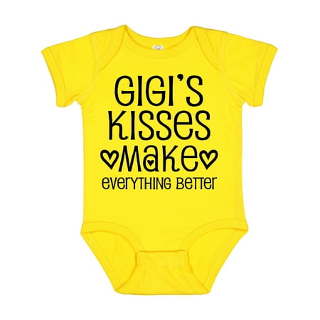 

Inktastic Gigi Kisses Make Everything Better Gift Baby Boy or Baby Girl Bodysuit