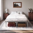 thumbnail image 4 of Einfach Full Bed Frame with Ample Under-Bed Storage Space, Heavy Duty, No Box Spring Needed, Gray, 4 of 10