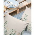 thumbnail image 3 of Outdoor Throw Pillow Cover Farm Daisy and Eucalyptus Leaves Vines Waterproof Cushion Covers 2 Pack Greenery on Vintage Linen Pillow Cases Home Decoration for Patio Garden Couch Sofa, 3 of 7