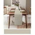 thumbnail image 6 of Beige Striped Table Runner Modern Farmhouse Beige White Stripes Tablerunners 13 x 70 Inch, Table Decorations Tabletop Scarf for Summer Gathering Holiday Farmhouse Kitchen Dining Decor, 6 of 6