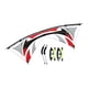 thumbnail image 2 of Cometa deportiva de cuatro líneas profesional grande y resistente con asas, juego de líneas para fiestas Gris, 2 of 7