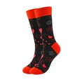 thumbnail image 2 of DJN Women's Valentine's Day Knee High Socks Heart Print Cotton Socks for Wife Watermelon red One Size, 2 of 5