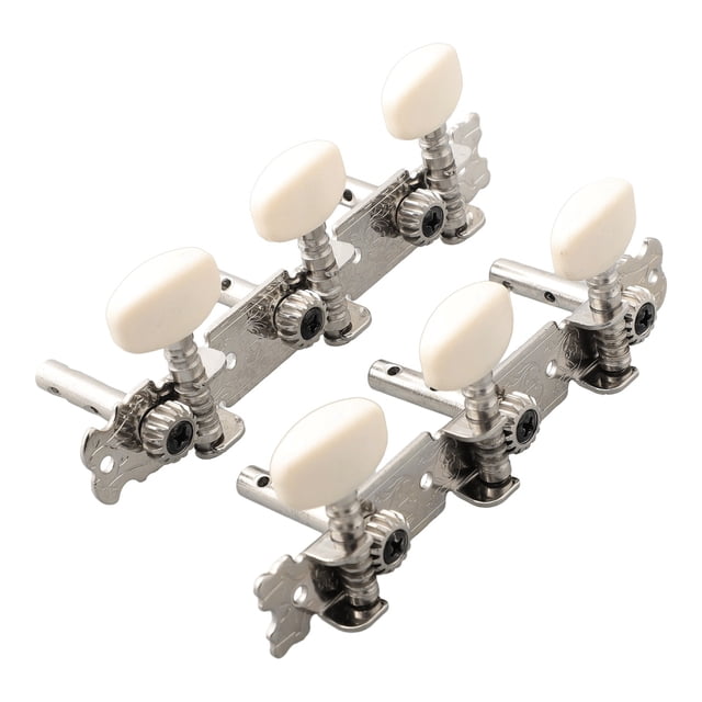 6 Pcs Tuners de Guitare Acoustique/folk Têtes de Machine Chrome Partie 3R+3L