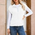 thumbnail image 4 of WTOBBY Cardigan For Women Long Sleeve Casual Tops, Open Front Solid Knit Sweater Vest, Lightweight Layering Piece for Indoor and Outdoor Daily Fashion,White S, 4 of 5
