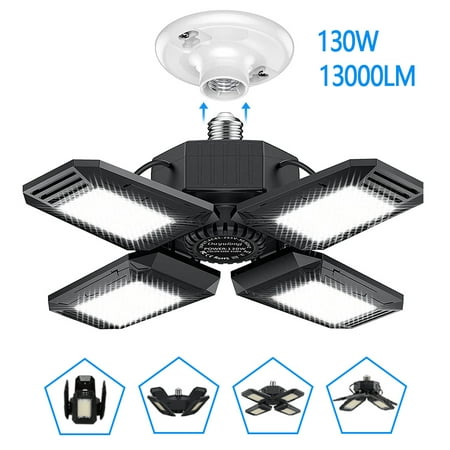 

Ouyulong Garage Light 130W LED Garage Light 13000LM Deformable Garage Lights Ceiling LED Shop Light