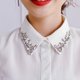 thumbnail image 3 of Blusa de media camisa con cuello falso, cuello desmontable accesorios de moda Baoblaze Cuello falso de gasa para mujer, 3 of 8