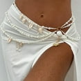 thumbnail image 2 of Pearl Belly Chain Layered Waist Body Chains Mermaid Beach Conch Starfish Bikini Belly Jewelry Fashion Beach Rave Party Club Body Accessories Jewelry for Women, 29.5-37.4 In, 2 of 6