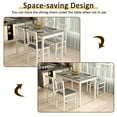 thumbnail image 6 of Joywind 5-Piece Solid Wood Dining Set – Rectangular Dining Table with 4 Chairs, Modern Grey Design for Kitchen, Dining Room & Restaurant, 6 of 9