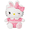 Pink, variant on Cute Cat Plush Toy with Pink Heart, 10" Soft Stuffed Doll, Kawaii Plush Gift for Kids, Bedroom Decor, Valentine Style