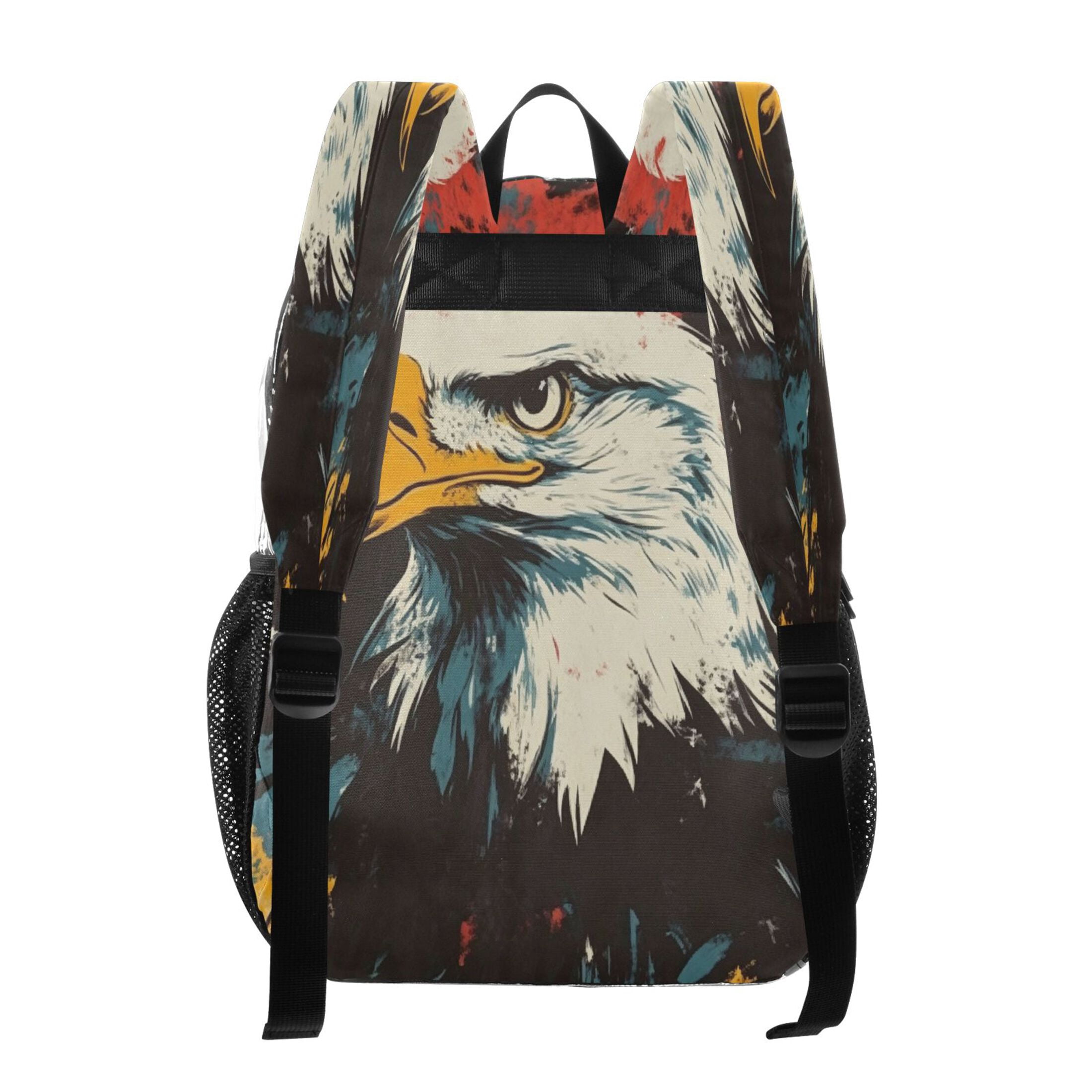 Iauyy Clear Backpack Heavy Duty PVC Transparent Backpack for College Workplace, Animal Pride