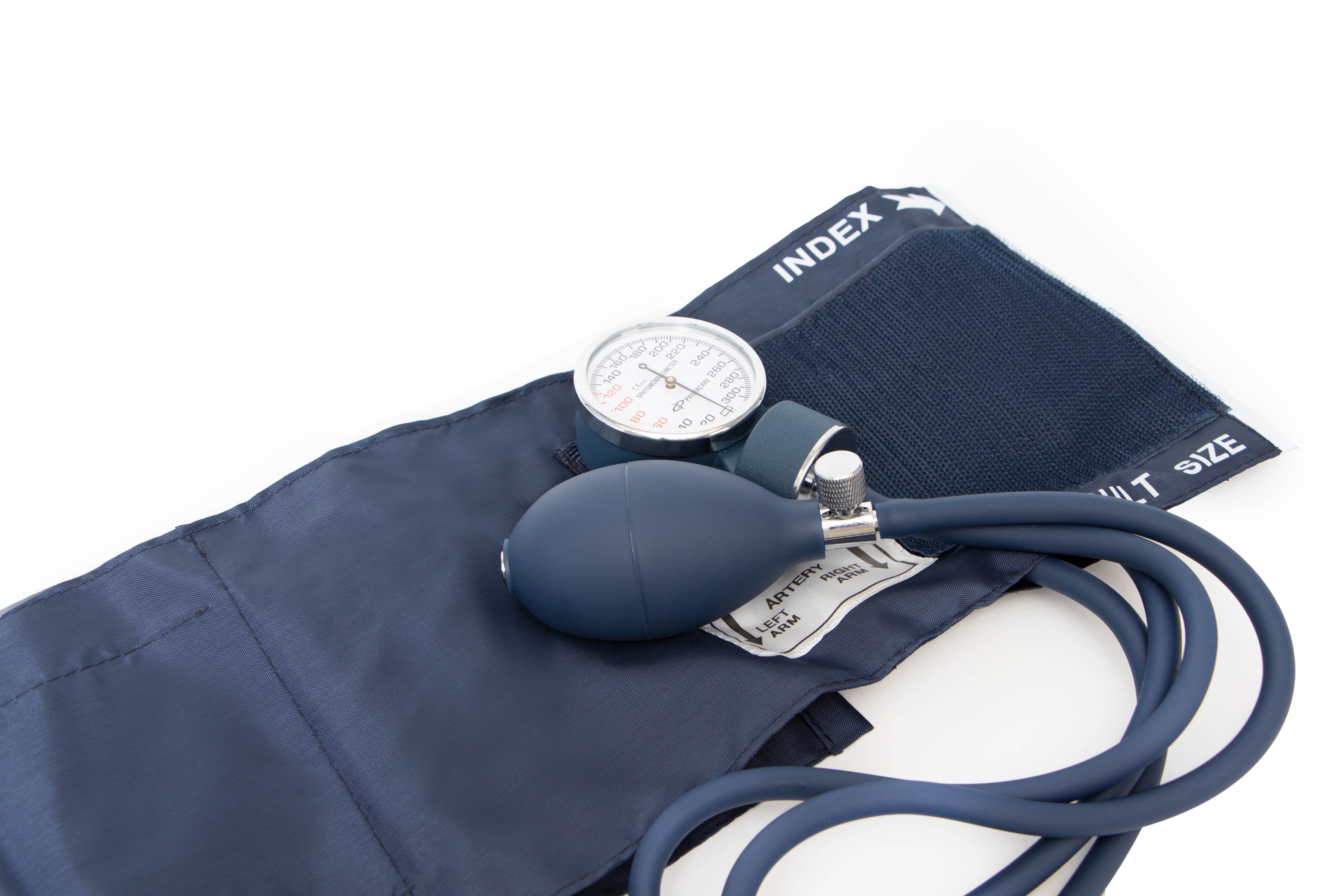 Primacare DS-9181-BLWM Professional Aneroid Sphygmomanometer and Sprague Rappaport Stethoscope, Manual Blood Pressure Kit with Cuff and Carrying Case, Blue