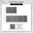 thumbnail image 4 of Design Imports CAMZ13149 DII Gray Lattice Tufted Mat 17.75x29.5 inches, 4 of 4