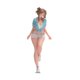 thumbnail image 1 of Figura de Chica en Miniatura Modelo 1/64 Personaje Femenino Muñeca de Resina Decorativa para Diorama Colección Microjardín Adecuada para Escritorio Bermudas, 1 of 9