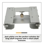 Kojem 4 Back Jack Plate for Boat Motor Adjustable Outboard Manual Power Lift Transom Saver Aluminum Factory Style