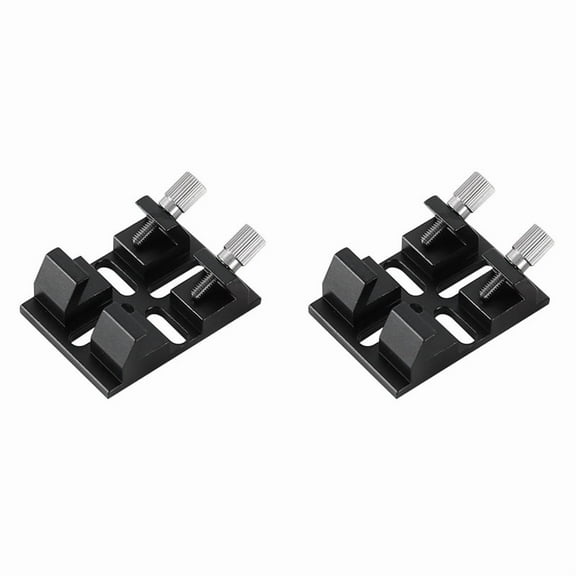 2X Multi-Function Finderscope Dovetail with Locking Screw Guide Scope Adapter Bracket for Astronomical Telescope,Black