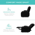 thumbnail image 6 of Best Choice Products Electric Power Lift Recliner Massage Chair Furniture w/ USB Port, Heat, Cupholders - Black, 6 of 8