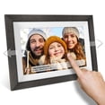 thumbnail image 5 of Frameo Marco de fotos digital de 10.1 pulgadas, WiFi Smart Digital Photo Frame Madera IPS HD 1280 x 800 1080P visualización táctil de rotación automática, fácil configuración para usar Compartir fotos, 5 of 5