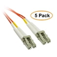 thumbnail image 1 of eDragon Fiber Optic Cable, LC/LC, Multimode, Duplex, 62.5/125, 6 Meter (19.6 Foot), 5 Pack, 1 of 2