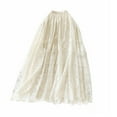 thumbnail image 2 of Sales Today Clearance kttectoa Gauze Lace Retro Pleated A-Line Skirts Summer Clothes Solid Skirts Elastic Mid Waist Maxi Skirt for Ladies Delightful Birthday Party, 2 of 3