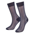 thumbnail image 2 of LAVA 10 Pairs Mens Silk Sheer Dress Socks Breathable Ultra Thin Nylon Socks Summer Dry Fit Work Business Socks Navy Blue, 2 of 8