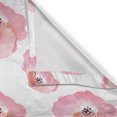 thumbnail image 4 of Ambesonne Watercolor Valance Pack of 2, Flower Watercolor Blots, 42"X12", Pink Coral, 4 of 5
