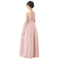 thumbnail image 2 of Ekidsbridal Lace Back Halter Flower Girl Dress Junior Bridesmaid Pretty Princess Gown for Ballroom Dance Party 332 10, 2 of 6