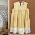thumbnail image 6 of QSXADF Girls' Long Maxi Dress Beach Dress Children's Plaid Sleeveless Dress For Summer Leisure And Comfortable able For Both Adults And Girls Summer Outfits, 6 of 7
