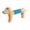 Beige, variant on Beige Abs Plastic Decompression Telescopic Tube Toy For Kids Diy Puzzle Variety Dog Shape Stretchable Plaything
