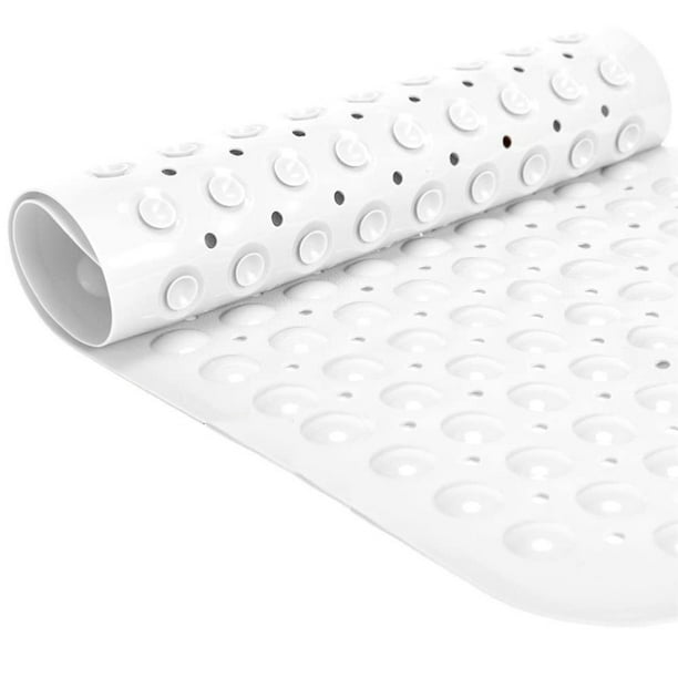 Bathtub Mat, Easy Clean Machine Wash with Drain Holes and Suction Cups, Soft on Feet Shower and