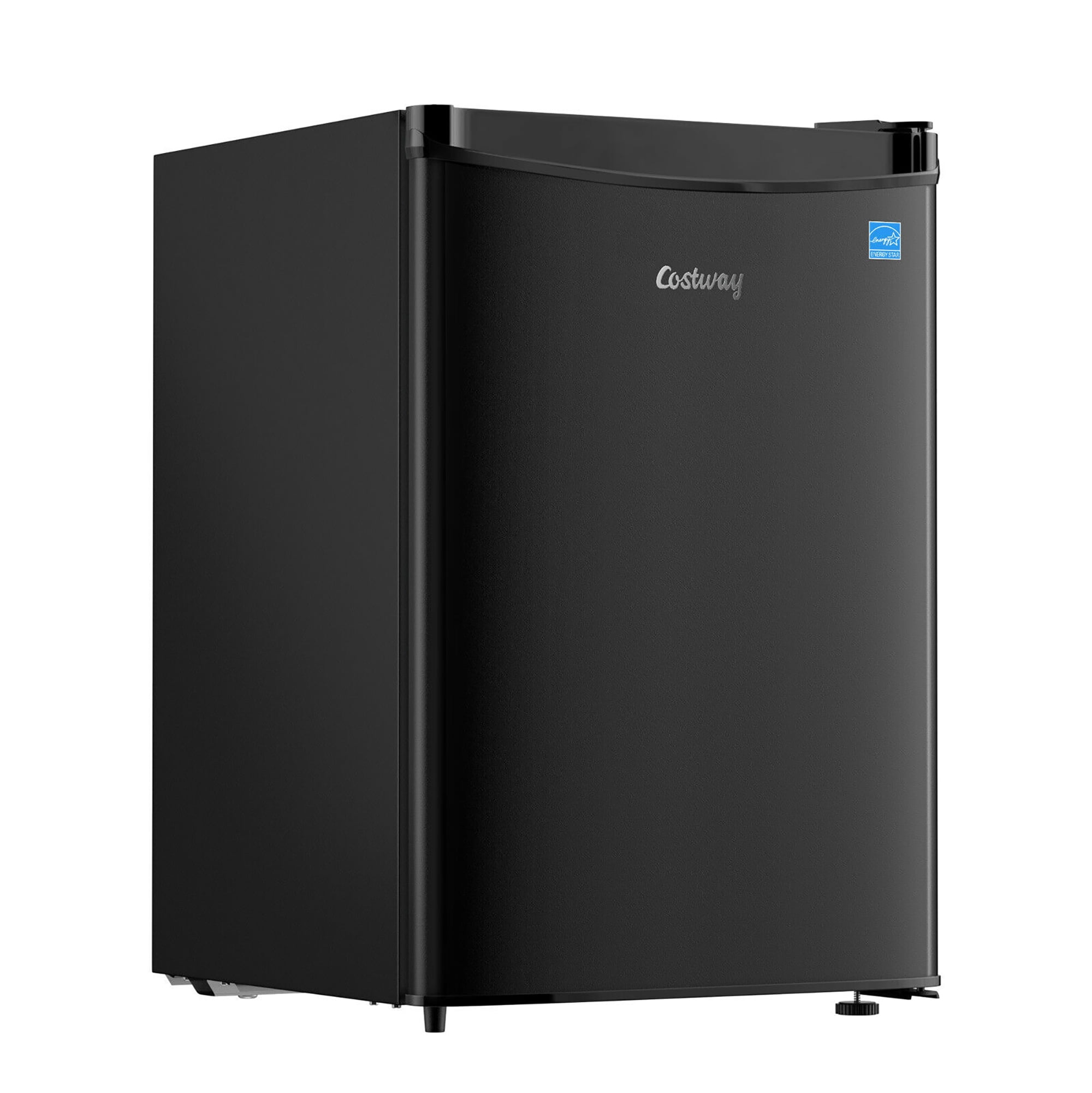 Costway Compact Refrigerator Single Door 2.5 Cu Ft Fridge w/ Freezer