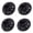 Black, variant on SDFGTstore 4Pcs Universal 8Inch Golf Cart Hub Caps Protector Rims Easy to Installation