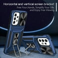 thumbnail image 3 of TECH CIRCLE Case for Samsung Galaxy A33 Phone Cover with Magnetic Kickstand + Metal Ring Holder + Lens Cover, Shockproof Hybrid PC+TPU Covers [360° Rotating Bracket] [Corner Protection] - Navy, 3 of 8