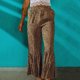 thumbnail image 4 of Pantalones Anchos Plisados de Cintura Alta Sueltos Informales de Verano Para Mujer A La Moda Odeerbi ODB-6, 4 of 9