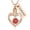 Red, variant on Personalize Crystal Heart Cremation Urn Pendant Necklace for Cremation Ashes Urn Necklace Lockets for Human Ashes Memorial Jewelry