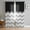 black, variant on ERUNPONLY Turquoise Chevron Sheer Curtains 63 Inch Length 2 Panels Set, Geometric Grey Wavy Striped White Voile Window Treatment Curtains Sheers Drapes for Bedroom/Living Room/Kitchen 52x"63"x2