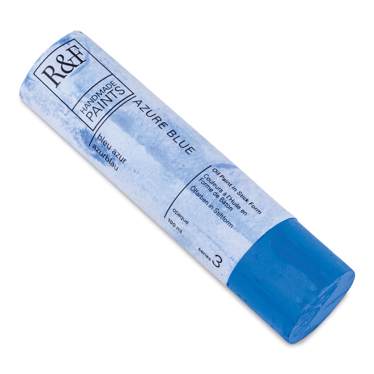 R&F Handmade Paints Pigment Stick, 100ml, Azure Blue