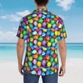 thumbnail image 6 of Daiia Colorful Easter Eggs1 Hawaiian Shirt for Men Gentle Cotton Regular Short Sleeve Casual-Medium, 6 of 9
