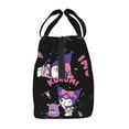 thumbnail image 3 of Kuromi Insulated Lunch Box Reusable Thermal Cooler Lunch Bag Work Food Picnic Container Tote Bags, 3 of 10