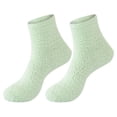 thumbnail image 2 of Green Socks Women Fuzzy Fluffy Cozy Slipper Socks Warm Soft Winter Plush Home Sleeping Socks, 2 of 6