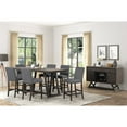 thumbnail image 2 of New Classic Furniture High Line Wood Counter Chair in Gray (Set of 2), 2 of 8