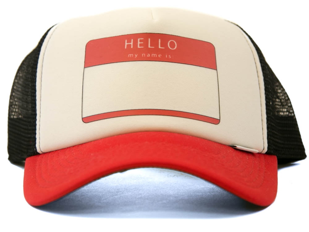 red and white trucker hat walmart