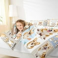 thumbnail image 4 of Homewish Kids Corgi Dog 2pcs Bedding Comforter Set,Cartoon Animal Twin Comforter Sets,Kawaii Pet Breathable Bedding Set,Super Cozy Room Decor,Reversible, 4 of 8