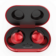 UrbanX Street Buds Plus True Bluetooth Wireless Earbuds For Xiaomi Poco M3 Pro 5G With Active Noise Cancelling (Charging Case Included) Red