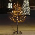 thumbnail image 4 of LIGHTSHARE 5Ft 200L Lighted Star Light,Warm White, Brown Branch, 4 of 5