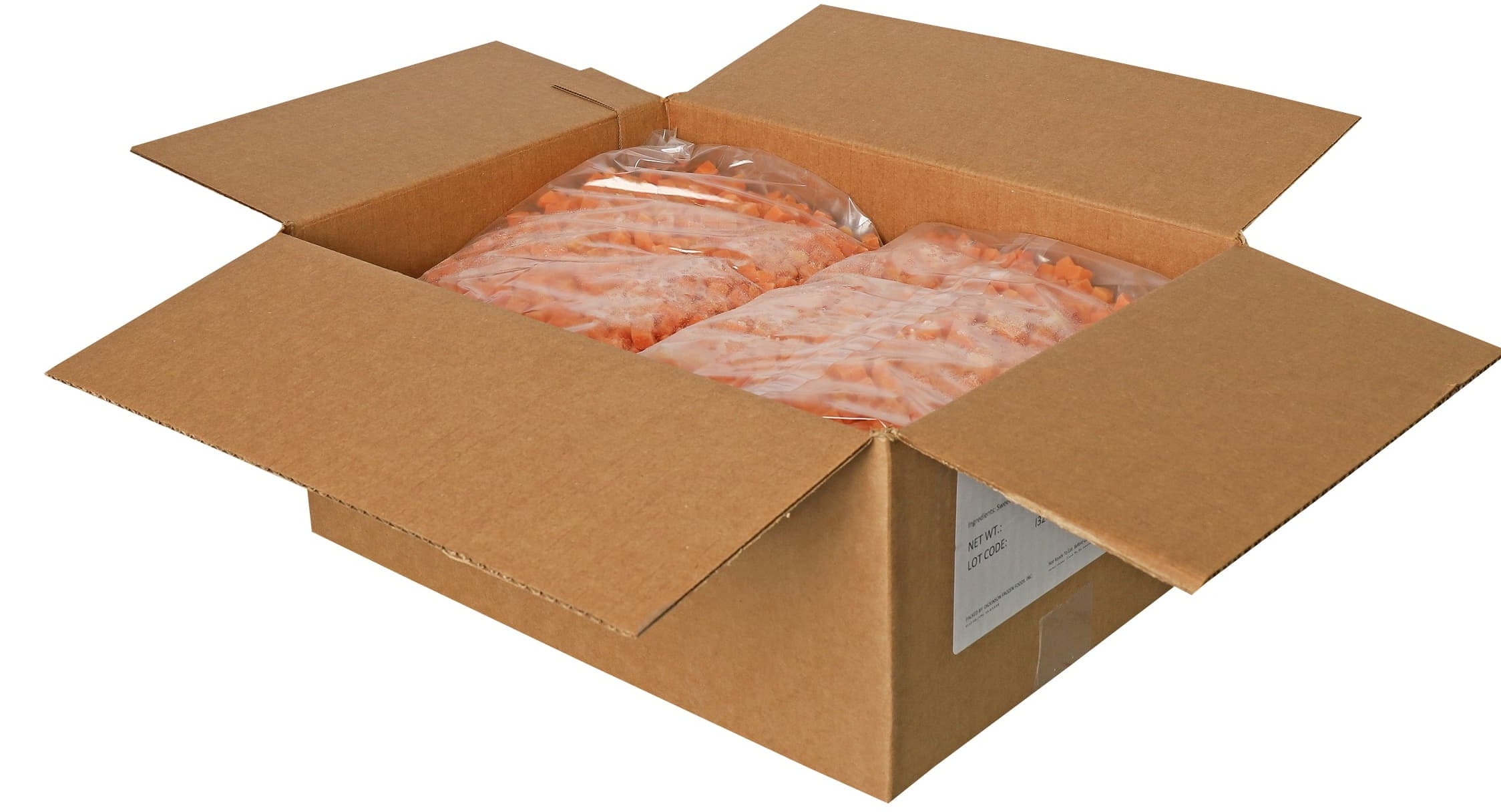 Commodity Vegetables Individual Quick Frozen 3/8 inch Diced Sweet Potato, 5 Pound -- 4 per case.