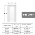 thumbnail image 4 of 24" X 80" Paneled Pantry Door Solid Manufactured Wood Painted Standard Door Interior Doors, 4 of 9