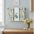 thumbnail image 2 of Serafina Home Easter Spring Kitchen Dish Towels: Serafina Home Easter Spring Kitchen Dish Towels: Hopping Bunnies and Colorful Flowers, 100% Cotton (Hoppy Bunny), 2 of 8