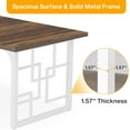 thumbnail image 4 of Tribesigns 63" Large Office Desk, Industrial Executive Desk, Wooden Computer Desk with White Metal Legs, Simple Study Writing Table, Big Workstation Business Furniture for Home Office, 4 of 7