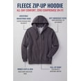 thumbnail image 2 of Kingsize Men's Big & Tall Fleece Zip-front Hoodie Jacket, 2 of 6